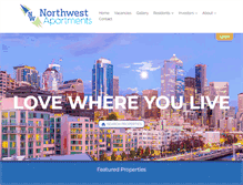 Tablet Screenshot of northwestapartments.com